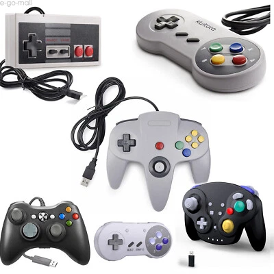 USB SNES /NES/ N64 /Xbox 360 Controller Joystick for Windows 7 8 10 11 PC MAC - Image 1 of 4