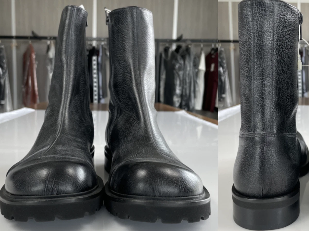 Emporio Armani Black Ankle Boots for Men for Sale | Shop New