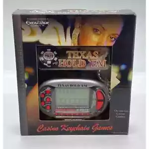 Excalibur Texas Hold Em electronic keychain game NIB - Picture 1 of 2