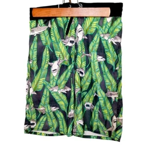 Size 10/12 Old Navy Boys Swim Trunks Beach, Summer Sharks Tropical Palm Leaves - Picture 1 of 5