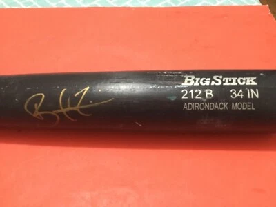 BATE USADO JUEGO FIRMADO POR BRADLEY ZIMMER, BIG STICK/CLEVELAND INDIANS 2017 AL PRESENTE Foto 1 de 4