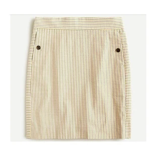 J. Crew süßer bunter Stretch Seersucker Nadelstreifen Minirock AO782 Größe 4 - Bild 1 von 10