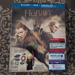 NEW RARE OOP HOBBIT THE DESOLATION OF SMAUG BLU RAY & DVD & LEGO MINIFIGURE 2013 - Picture 1 of 11