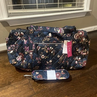 Bolsa de viaje VERA BRADLEY icónica mediana rendimiento sarga jardín sueño nueva con etiquetas Foto 1 de 4