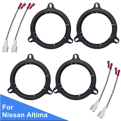 4x Soporte adaptador altavoz puerta coche Nissan Altima 2002-2017 + arnés de cables Foto 1 de 4