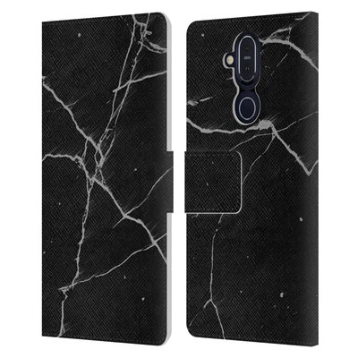 OFFICIAL ALYN SPILLER MARBLE LEATHER BOOK WALLET CASE COVER FOR NOKIA PHONES - Image 1 of 4