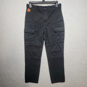 Empyre Relax Cargo Black Pants Boys Size 26 Skater Baggy Streetwear Kids Youth - Picture 1 of 13