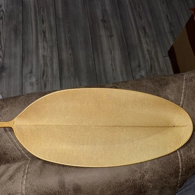 "Bandejas para servir trueliving Gold Leaf Enchanted Tropic 16"" X 6,5"" de alta resistencia" Foto 1 de 4