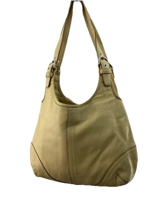 "Bolso de hombro Coach Soho de cuero amarillo 9249 de colección 12x21x5"" correas con hebilla" Foto 1 de 4