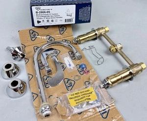 T and S Brass B-2866-05 Deck Mounted Medical Faucet in Chrome - Picture 1 of 4