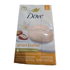 6pk Dove Purely Pampering Beauty Bar Soap Shea Butter Warm Vanilla  - Picture 1 of 7