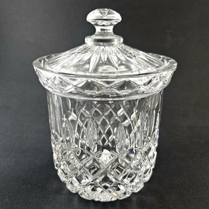 Gorham Crystal King Edward Biscuit Barrel & Lid 1980's Free Domestic Shipping - Picture 1 of 8