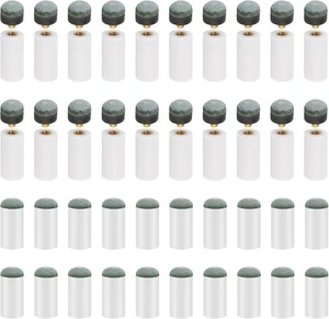 40 Stück Ersatzspitzen für Poolqueues Snooker, weiß Poolqueue Stickspitzen Billard - Bild 1 von 7
