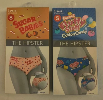 2 Pairs Women's "The Hipster" Size Small (26-27) Sugar Babies & Fluffy Stuff  - Image 1 of 2