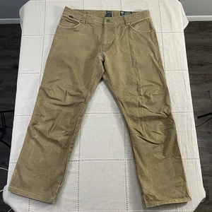 Pantalones de exterior Kuhl Ryder vintage teñido de pátina caqui oscuro marrón tostado talla 38X30 para hombre - Imagen 1 de 19