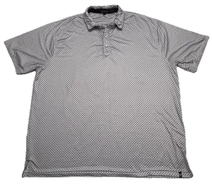 Rafter C Polo Men XXXL White Geometric Pearl Snap Western Cowboy Chest Pocket - Picture 1 of 8