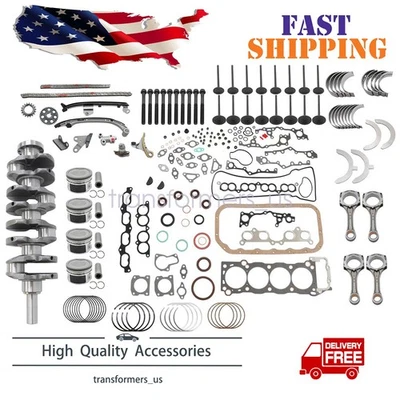 3RZFE Engine Rebuild Overhaul Kit-Crankshaft Rods For 1994-04 Toyota Tacoma 2.7L - Image 1 of 4