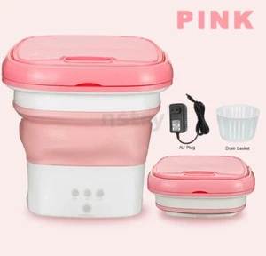 MINI Folding Washing Machine Portable for Clothes with Dryer Bucket for Tra - Picture 1 of 12