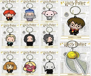 Harry Potter Chibi Schlüsselring Gummi offiziell lizenzierte Figur Schlüsselanhänger Geschenk Neu - Bild 1 von 17