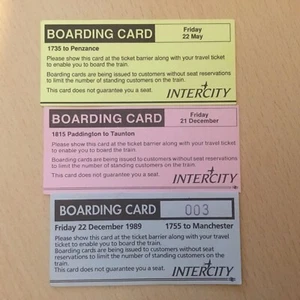3. X. Boarding. Cards, ( Intercity, ) Ic-16, - Picture 1 of 1