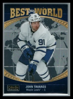 2019 O-Pee-Chee Platinum #BW-3 John Tavares Best in the World - Image 1 of 2