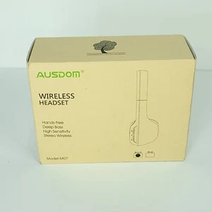Ausdom M07 Bluetooth Wireless Headphones Lightweight w/Mic On-Ear NEW - Picture 1 of 4