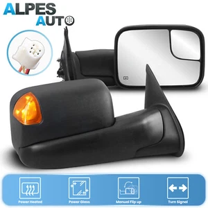 Pair Power Heated Tow Mirrors w/ Turn Signal For 2005-2015 Toyota Tacoma LH+RH - Picture 1 of 9