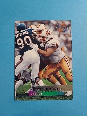 PAUL GRUBER 1995 TOPPS STADIUM CLUB FOOTBALL CARD # 55 H8967 - Image 1 of 2