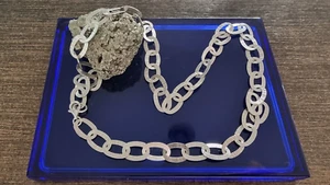 Ilias Lalaounis Sterling Silver 925 Modern Flat Rings Necklace Chain. - Picture 1 of 9