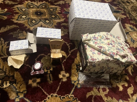 New! Carriage Doll House Miniature Furniture Cover