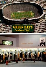 2~4X6 Postcards Green Bay, Wisconsin PACKERS FOOTBALL LAMBEAU FIELD~LOCKER ROOM