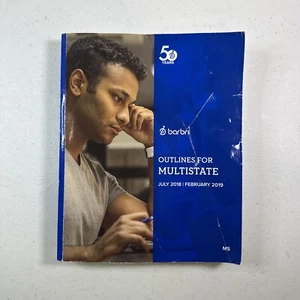 2018 - 2019 Barbri Bar Exam Review Outlines for MEE - Multistate Essay UBE - Picture 1 of 7