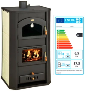 EEK A Wasserführender Kaminofen mit Backfach Prity FGW 20 - 23.8 kw - Bild 1 von 7