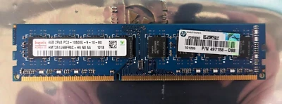 Hynix Korea 4GB 2Rx8 PC3-10600U HMT351U6BFR8C DIMM RAM Pulled Tested Works - Image 1 of 3