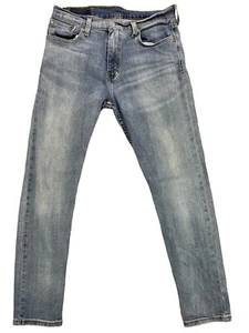Pantalones de mezclilla Levi's 512 para hombre 30x30 azul lavado a la piedra pierna recta ajustados cónicos preppy - Imagen 1 de 8
