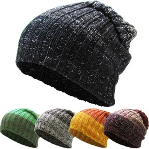Knit Winter Women Men Beanie Hat Oversize Slouchy Baggy Unisex Ski Cap Skull - Picture 1 of 26