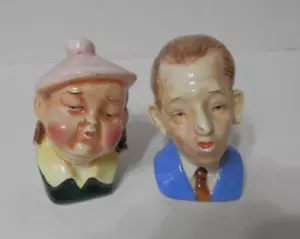 Vintage Couple Salt & Pepper Shakers Japan - Picture 1 of 8