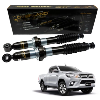 Front Overland Gas Oil Lift 2" Struts Shock Up For Toyota Hilux Revo 15 18 - Image 1 of 4