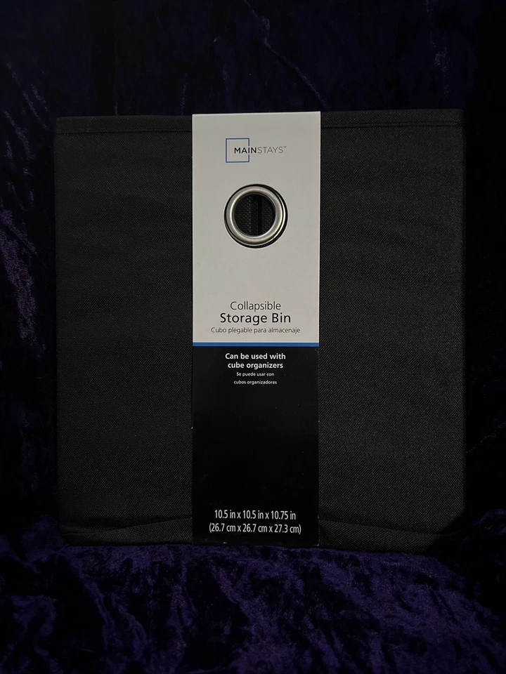 Mainstays Collapsible Fabric Cube Storage Bin (10.5 x 10.5) - Image 1 of 1