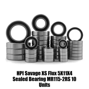 For HPI Savage XS Flux 5X11X4 Sealed Bearing MR115-2RS 10 Units - Picture 1 of 4