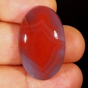 34 CT 7X19X30 mm RARE NATURAL RED SUPERIOR AGATE OVAL CABOCHON GEMSTONE CC-115 - Picture 1 of 5
