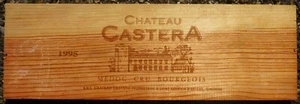 Château CASTERA 1995 Médoc Cru Bourgeois DRUCK Wein Bordeaux Fassade Kiste - Bild 1 von 1