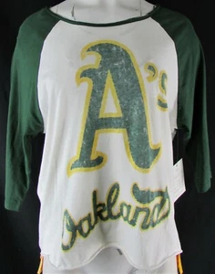 Oakland Athletics MLB Touch Women's 3/4 Sleeve T-Shirt - Picture 1 of 5