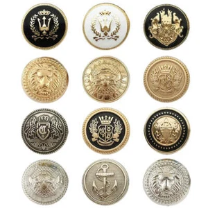 10 PC / Carlos Metal Buttons - Picture 1 of 84