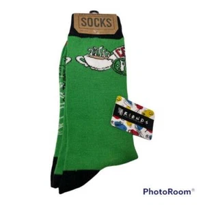 Calcetines Friends TV Show Crew para hombre talla 6-12 calcetín 9-11 verde ventaja central - Imagen 1 de 3