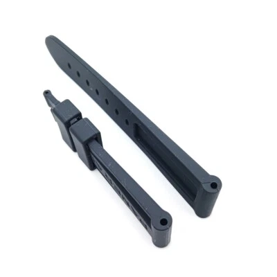 OFFICINE PANERAI Cinturino orologio silicone nero 24 mm / 22 mm per orologio PANERAI RADIOMIR LUMINOR