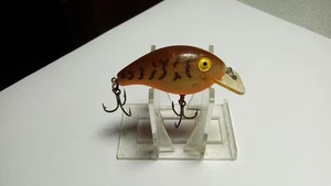 REBEL, VINTAGE, "WEE R" SQ.BILL, MARKED, BROWN CRAW PATTERN, USED, EXC. COND. - Picture 1 of 4