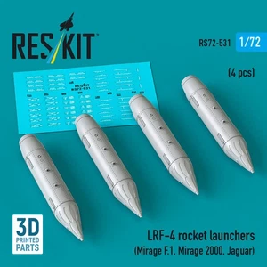 Reskit 1/72 LRF-4 Rocket Launchers (4pcs) for Mirage F.1/Mirage 2000/Jaguar - Picture 1 of 1