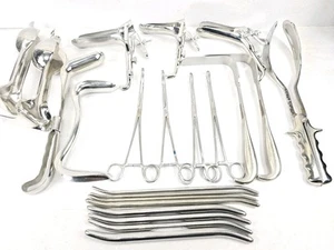 Lote de instrumentos médicos quirúrgicos V. Mueller OBGYN Codman Jarit fórceps retractor - Imagen 1 de 15