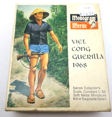 Monogram 1/32 Viet Cong Guerilla 1968 Soft Metal Miniature - Image 1 of 4
